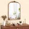 Arched Mirror for Wall Gold Traditional Vintage Ornate Baroque Mirror with Metal Frame